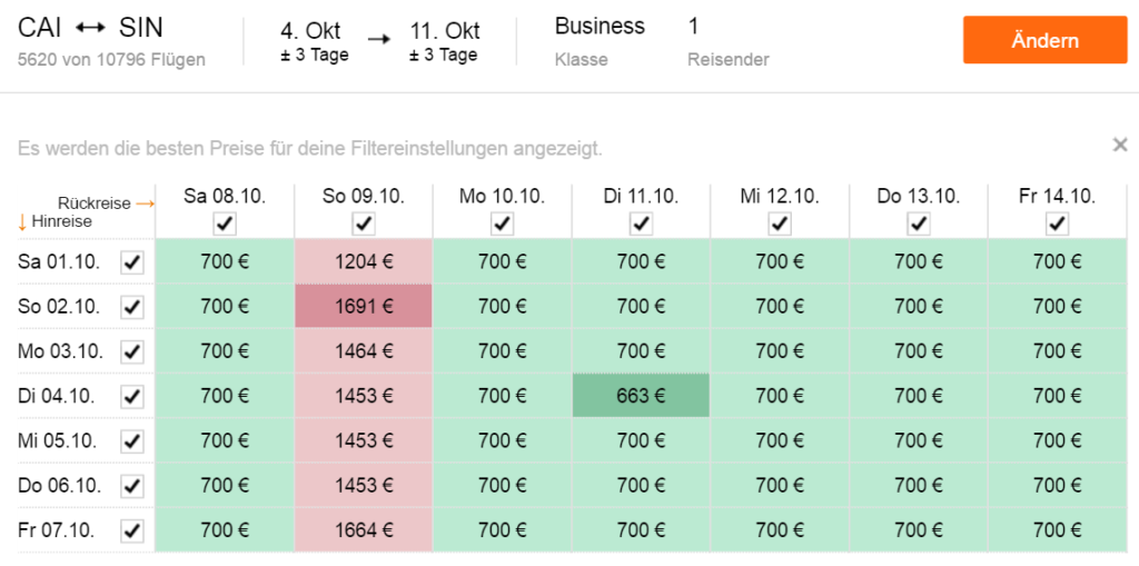 Бизнес-класc Oman Air из Каира: 700 €