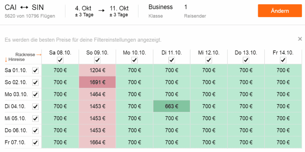 Бизнес-класc Oman Air из Каира: 700 €