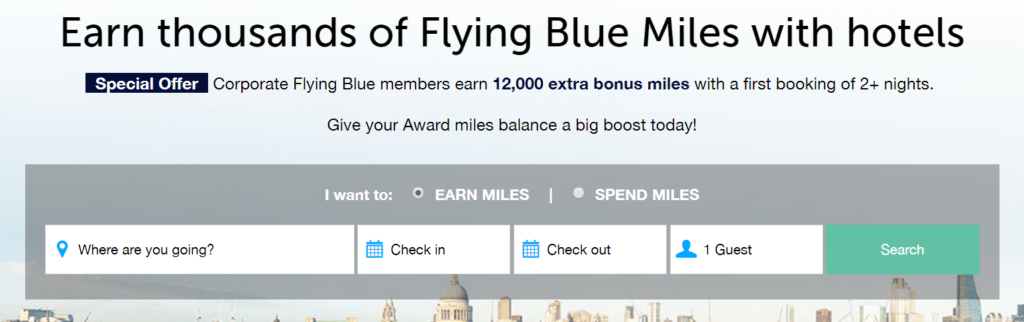 12 000 миль Flying Blue за бронирование отеля на Pointshound