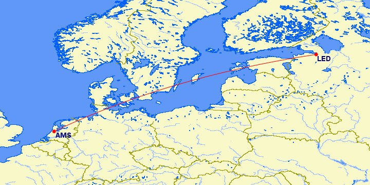 KLM увеличивает частоту рейсов в Санкт-Петербург