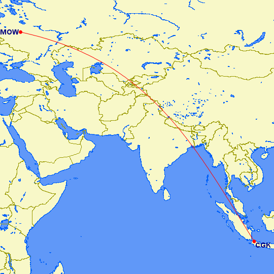Garuda Indonesia планирует запустить рейсы в Москву с августа