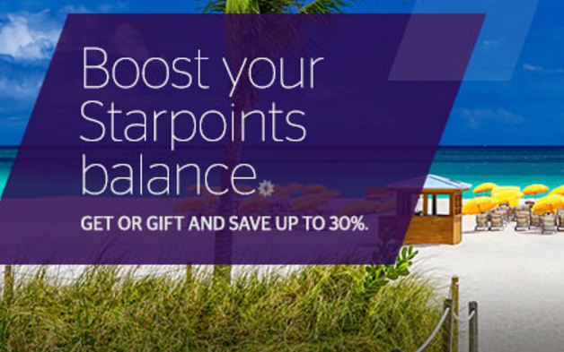 Распродажа SPG Starpoints со скидкой 30%
