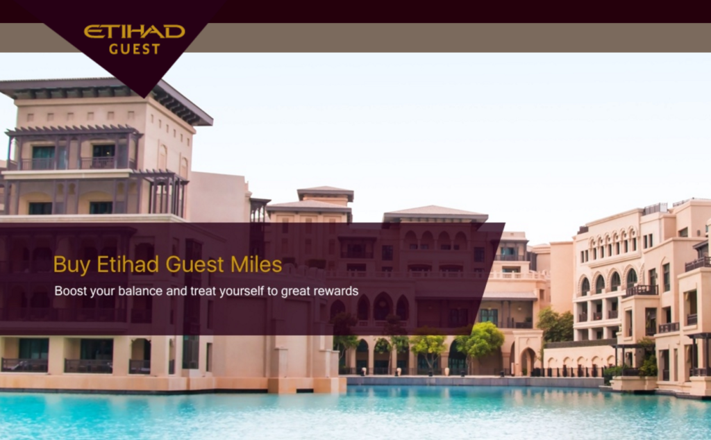 Мили Etihad Guest теперь можно купить!