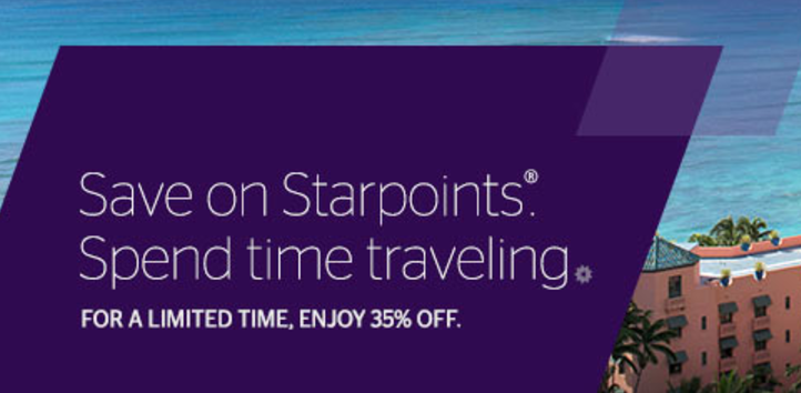 Распродажа SPG Starpoints со скидкой 35%