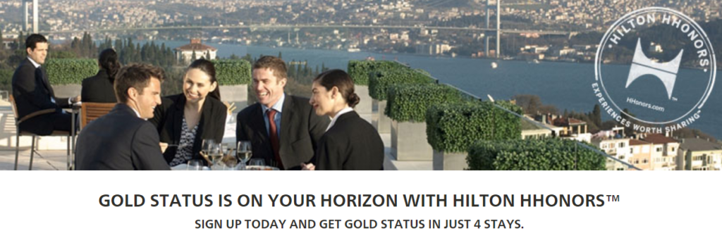 Fast track к статусу Hilton Gold: всего 4 стея за 90 дней!