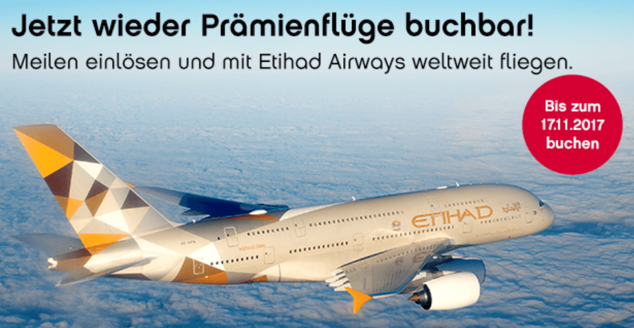 Мили topbonus снова можно использовать для покупки перелетов с Etihad!