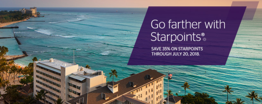 Новая распродажа SPG Starpoints со скидкой 35%