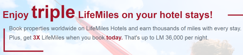 Только сегодня: в 3 раза больше миль LifeMiles за бронирование отелей!