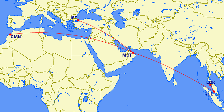 Бизнес-класс Oman Air на Лангкави и Бали от 990€!